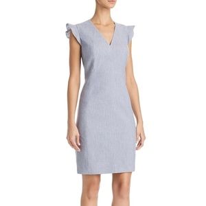 NEW w/tags Tahari Ruffle Sleeve Mini Sheath Dress